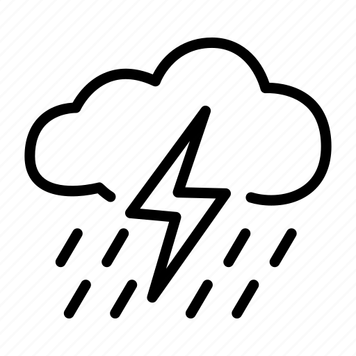 Rain, thunderstorm, weather, cloud, raining, storm, thunderbolt icon - Download on Iconfinder