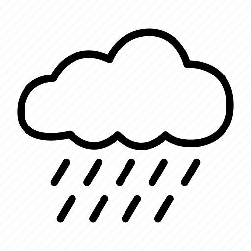 Rainy, downpour, cloud, rain, weather, forecast, meteorology icon - Download on Iconfinder