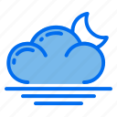 cloud, weather, forecast, moon, climate