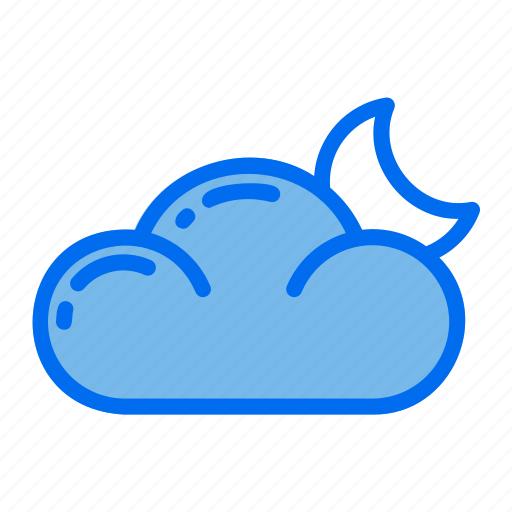 Cloud, weather, moon, climateforecast icon - Download on Iconfinder
