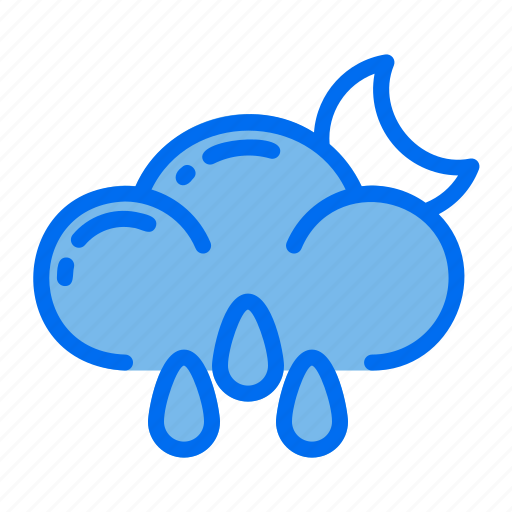 Cloud, weather, rain, moon, climate icon - Download on Iconfinder
