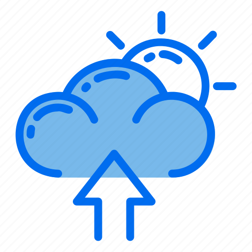 Cloud, weather, sun, arrows, climate icon - Download on Iconfinder