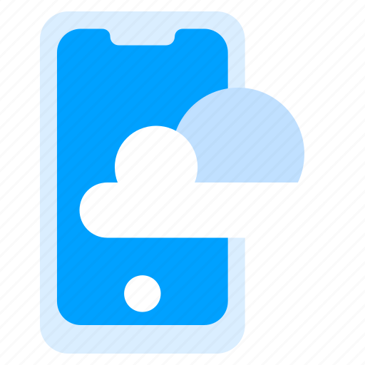 Mobile, phone, weather, forecast, cloud, news icon - Download on Iconfinder