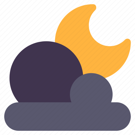 Moonlight, moon, cloud, weather, midnight icon - Download on Iconfinder