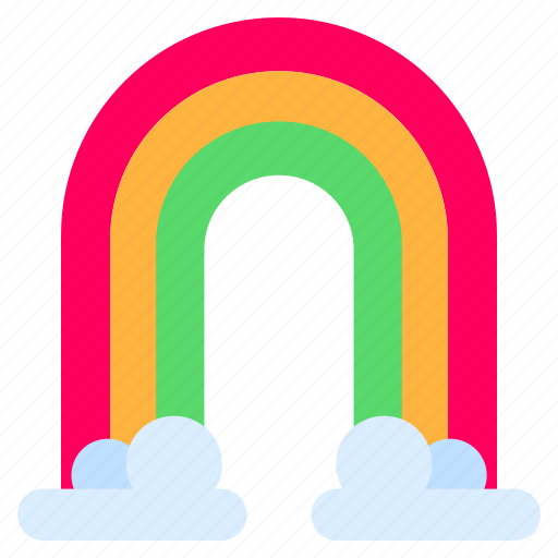 Rainbow, colorful, bright, cloud, weather icon - Download on Iconfinder