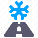 road, sign, ice, roads, winter