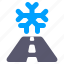road, sign, ice, roads, winter 