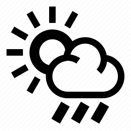 Cloud, rain, rain day, rainy, sun, sun and rain, weather icon - Download on Iconfinder