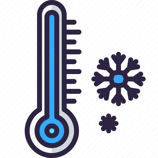 Cold, snow, thermometer, temperature, celsius, fahrenheit, degrees icon - Download on Iconfinder