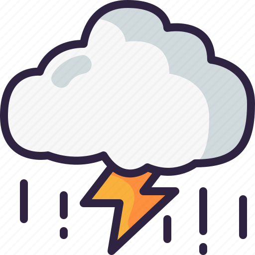 Storm, thunderstorm, thunder, weather, climate, forecast, thunderbolt icon - Download on Iconfinder