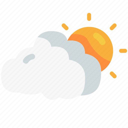 Cloudy, weather, sun, climate, meteorology, forecast, cloud icon - Download on Iconfinder