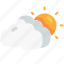 cloudy, weather, sun, climate, meteorology, forecast, cloud 