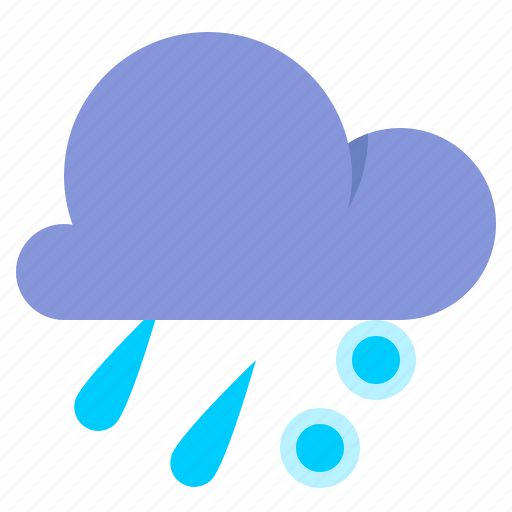 Cloud, freezing rain, rain, weather icon - Download on Iconfinder