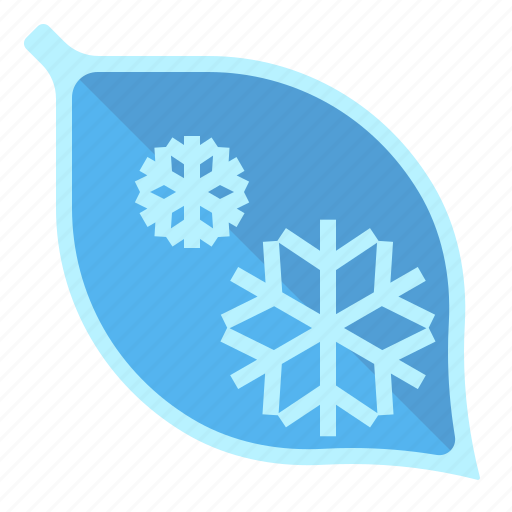 Cold, hoarfrost, leaf, weather icon - Download on Iconfinder
