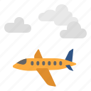 weather, cloudy, sky, aircraft, plane, cloud