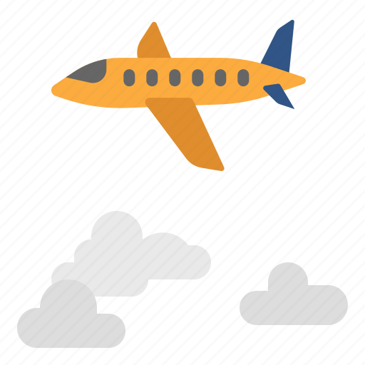 Weather, cloudy, sky, aircraft, plane, cloud, fly icon - Download on Iconfinder