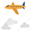 weather, cloudy, sky, aircraft, plane, cloud, fly 
