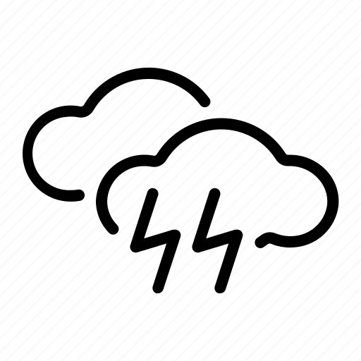 Cloud, thunder, weather icon - Download on Iconfinder