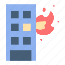 accident, building, danger, disaster, emergency, fire, flame