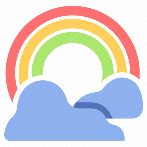 Bright, cloud, nature, rainbow, sky, spring, summer icon - Download on Iconfinder