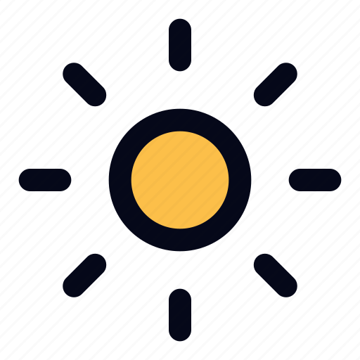 Sun, sunlight, summertime, warm, sunny, meteorology, weather icon - Download on Iconfinder