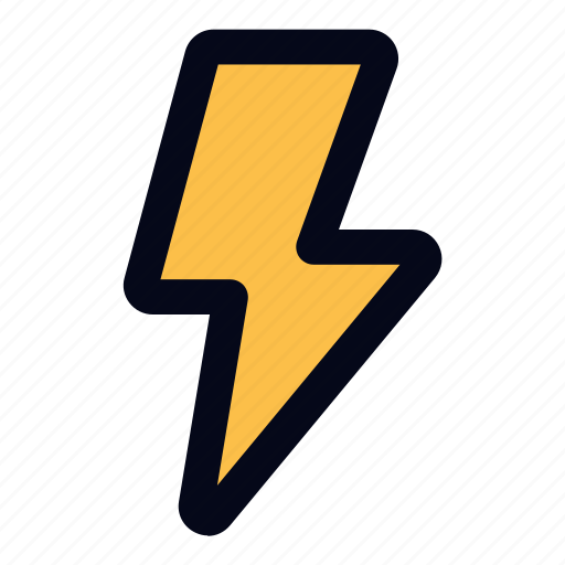 Thunderstorm, lightning, bolt, thunderbolt, storm, meteorology, forecast icon - Download on Iconfinder