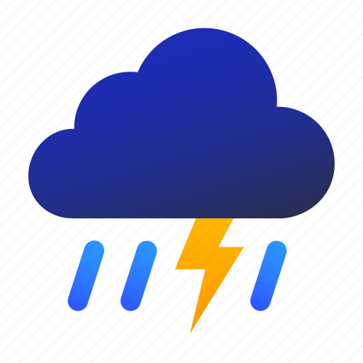 Lightning, thunder, thunderstorm, weather icon - Download on Iconfinder