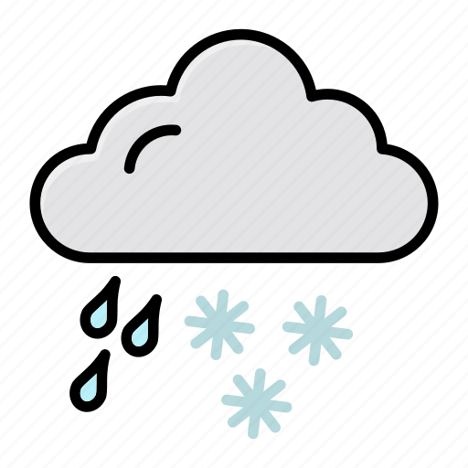 Cloud, rain, snow, weather icon - Download on Iconfinder
