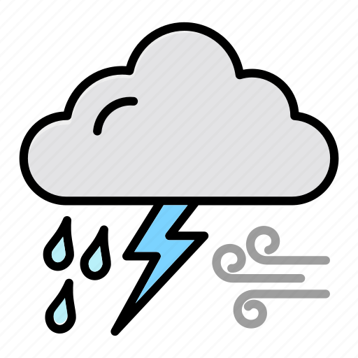 Air, cloud, rain, thunder, wind icon - Download on Iconfinder