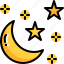 crescent, forecast, moon, night, sky, star, weather 