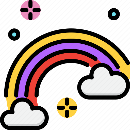 Climate, cloud, forecast, rainbow, season, weather icon - Download on Iconfinder