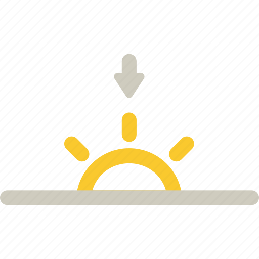 Down, evening, sun, sunset icon - Download on Iconfinder