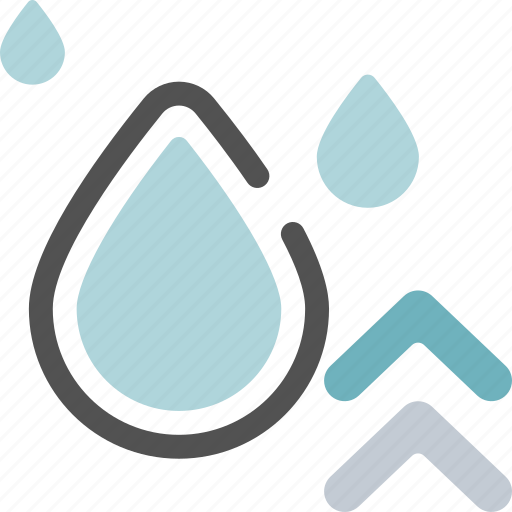 Himidity, humid, increase, water, weather icon - Download on Iconfinder