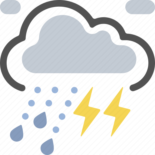 Rain, storm, thunder, thunderstorm, weather icon - Download on Iconfinder