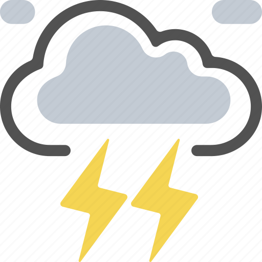 Lightning, storm, thunder, weather icon - Download on Iconfinder