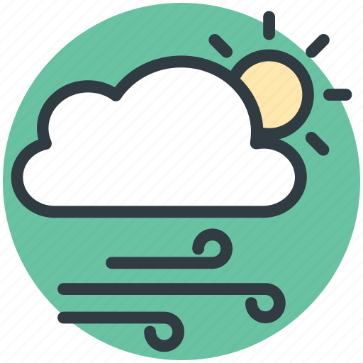 Cloud, forecast, sun, weather, winds icon - Download on Iconfinder