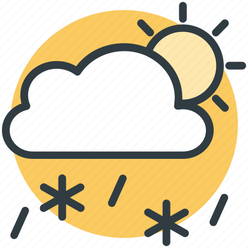 Cloud, rain, snowfall, sun, weather icon - Download on Iconfinder