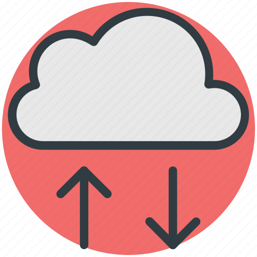 Cloud, cloud computing, cloud hosting, down arrow, up arrow icon - Download on Iconfinder