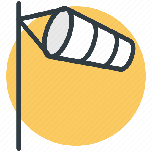 Airsock, meteorology, wind cone, wind sleeve, windsock icon - Download on Iconfinder