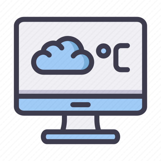 Weather, forecast, climate, computer, pc, desktop icon - Download on Iconfinder