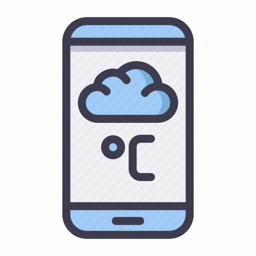 Weather, forecast, climate, smartphone, phone icon - Download on Iconfinder