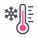weather, forecast, climate, temperature, thermometer, cold, snowflake