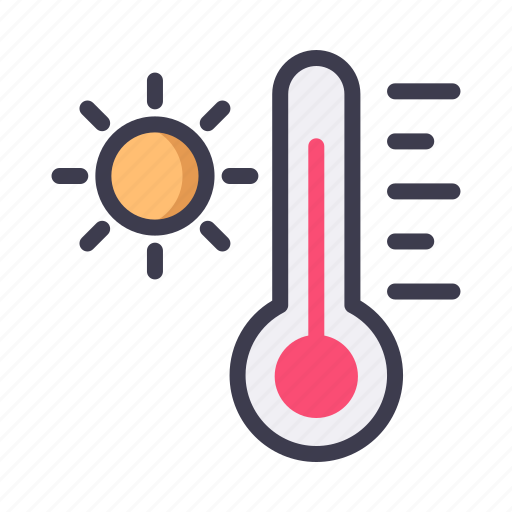 Weather, forecast, climate, temperature, thermometer, sun icon - Download on Iconfinder