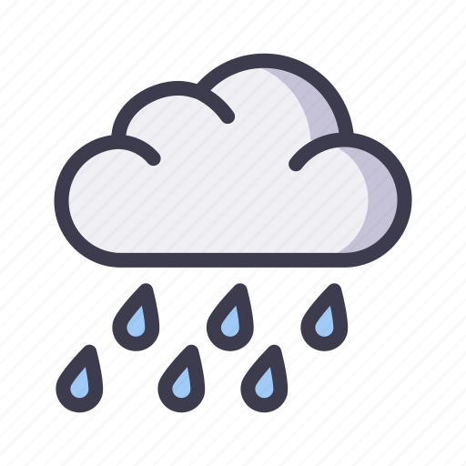 Weather, forecast, climate, rainy, rain icon - Download on Iconfinder