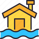 home, disaster, house, inundation, flood, weather 