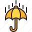 insurance, rain, rainy, umbrella, protect 