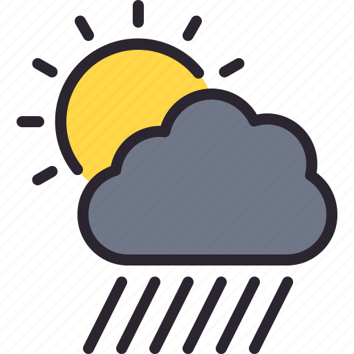 Sun, rain, weather, cloud, forecast icon - Download on Iconfinder