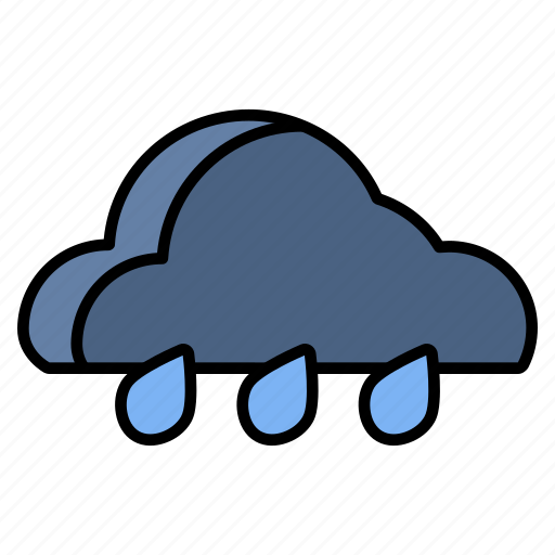 Drizzle, rain, weather, rainfall, cloud, rainstorm, rainy icon - Download on Iconfinder