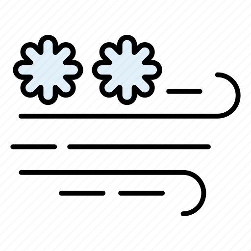 Windy, snow, windy-snowfall, cold-weather, cold-air, wind, air icon - Download on Iconfinder