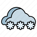 snow, cloud, winter, snowflake, weather, cold, ice, snowfall, cloudy